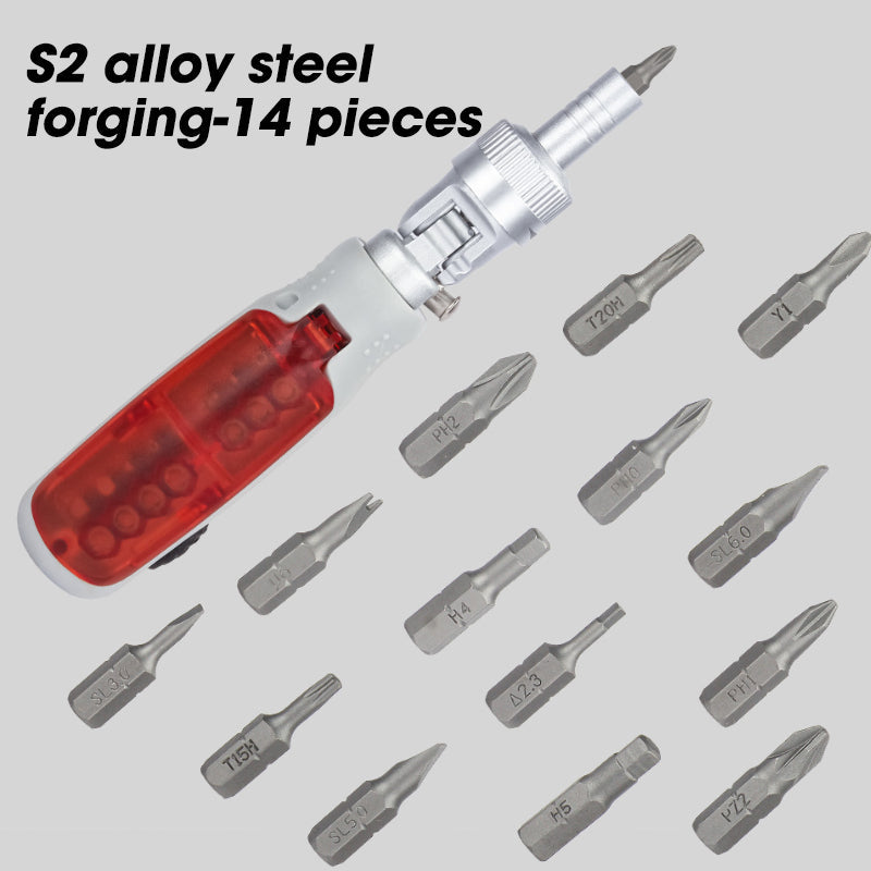14-IN-1 Ratchet Screwdriver Set